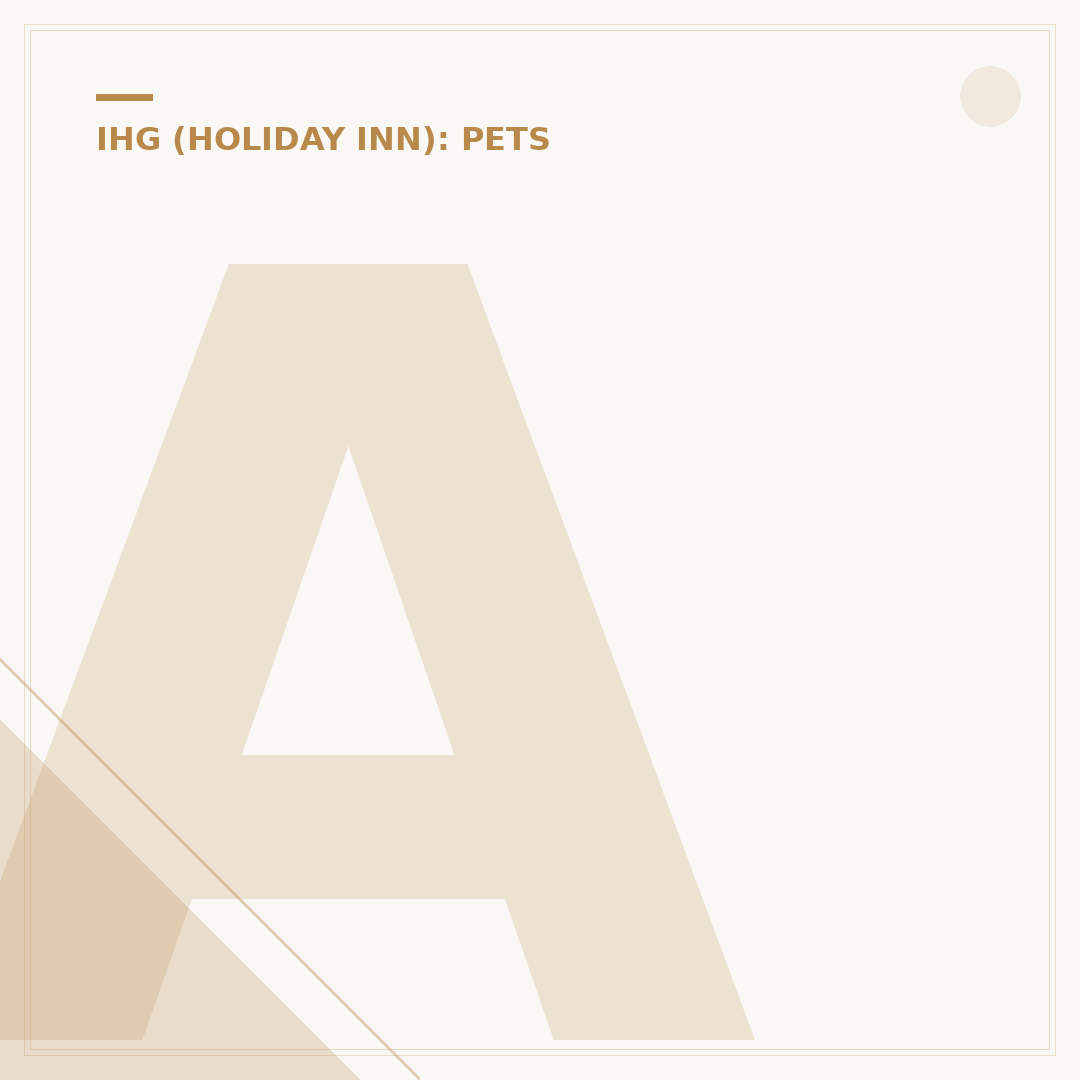 Are Pets Allowed at Holiday Inn Express?