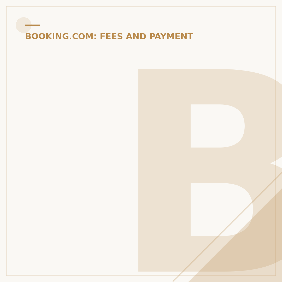 Booking.com Hotel Charges: Understanding Commission
