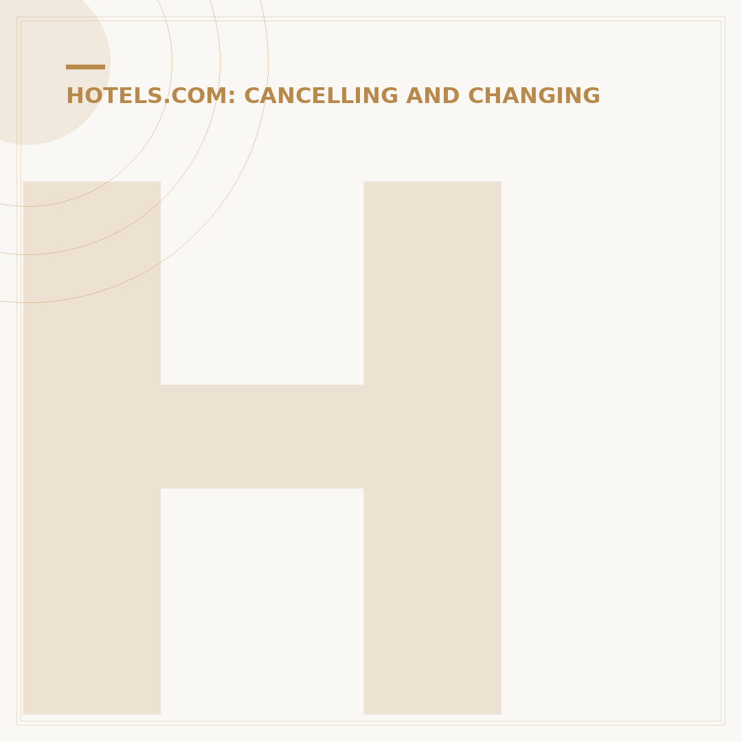 How to Cancel Your Hotels.com Account