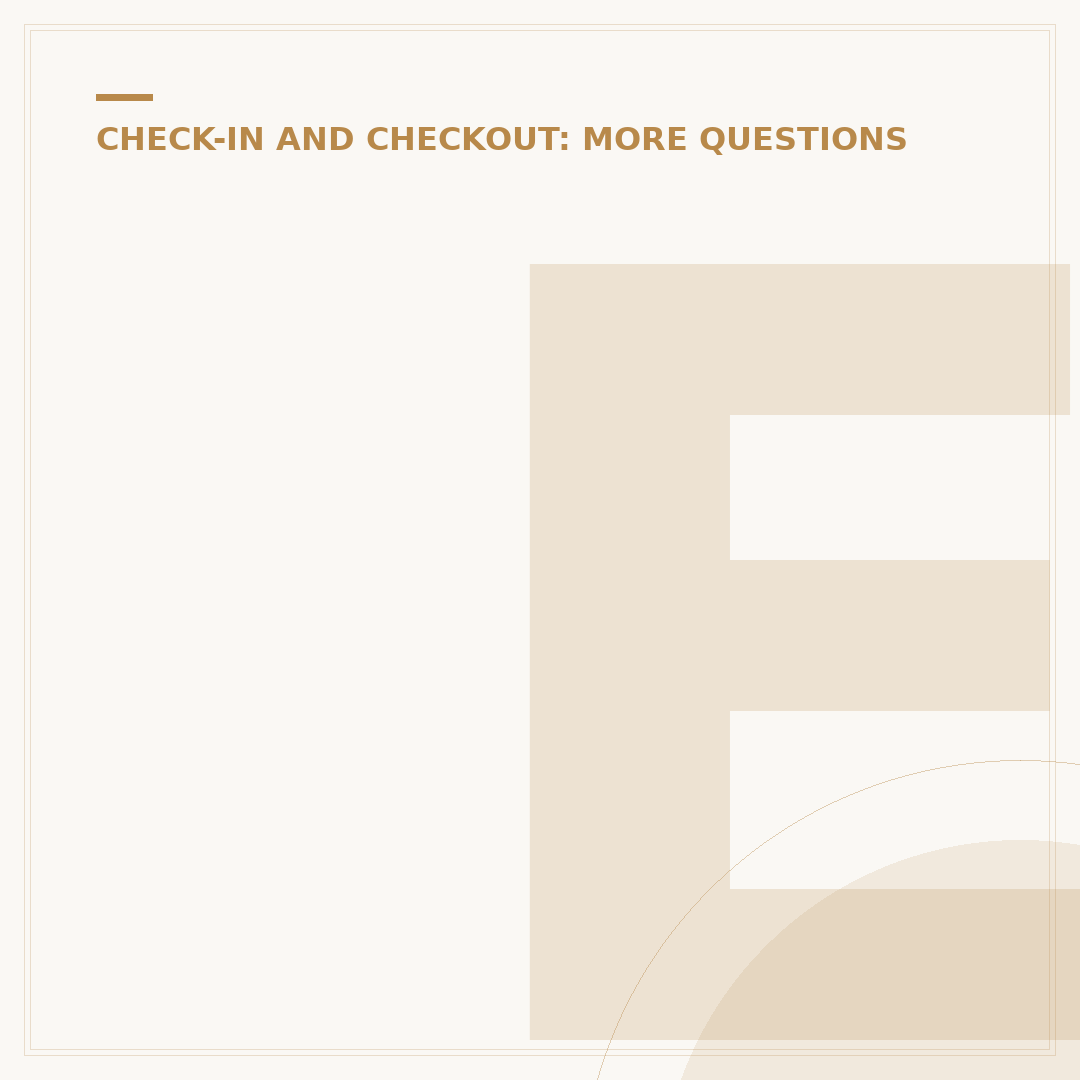 Earliest You Can Check In to a Hotel