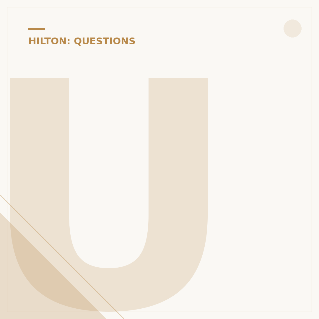 Understanding the Hilton Hotels Brand Hierarchy