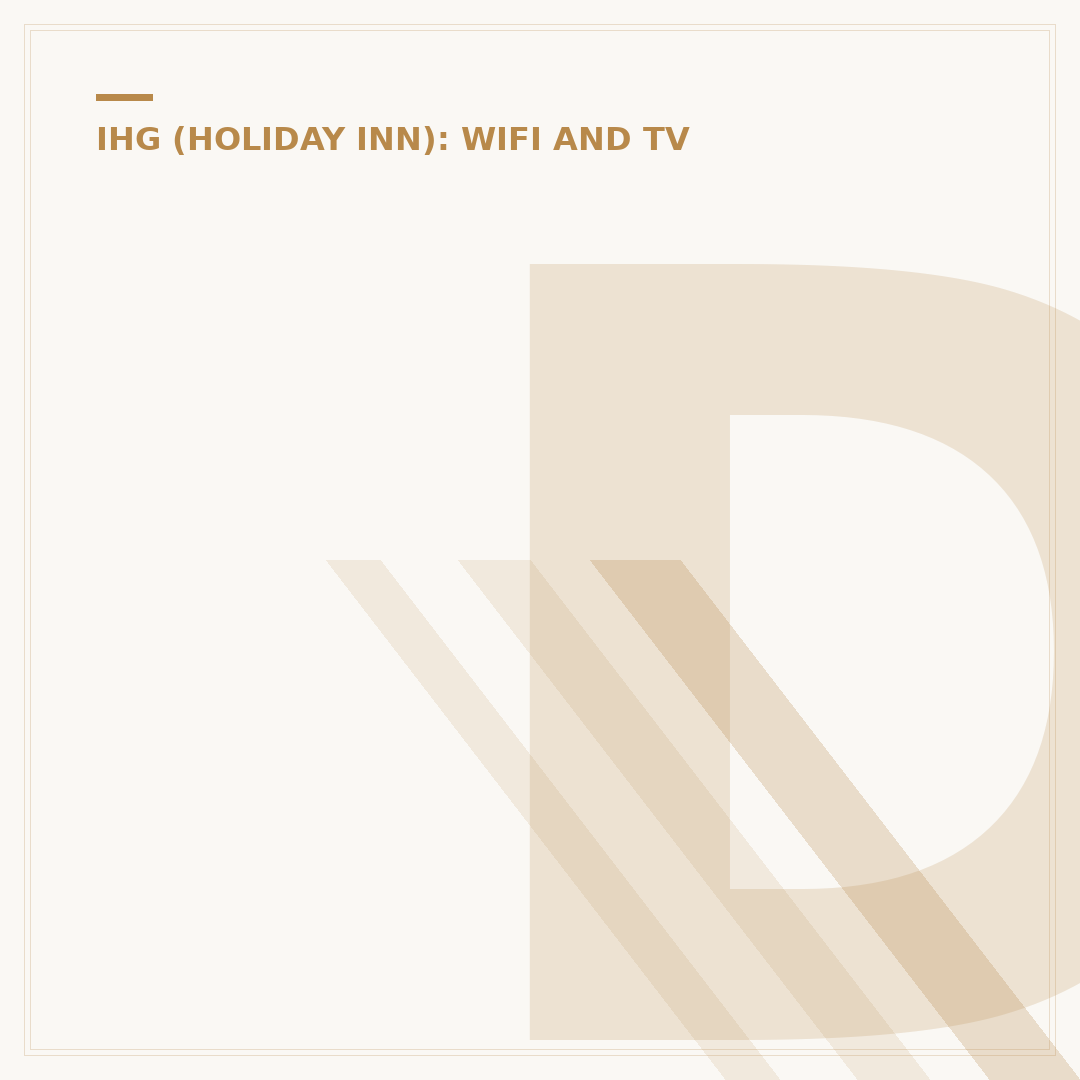Does Holiday Inn Express Have Netflix in Rooms?