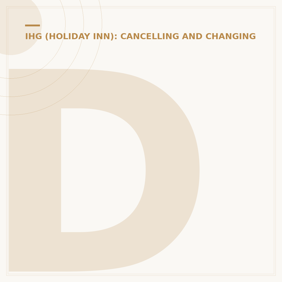 Does Holiday Inn Have Free Cancellation?