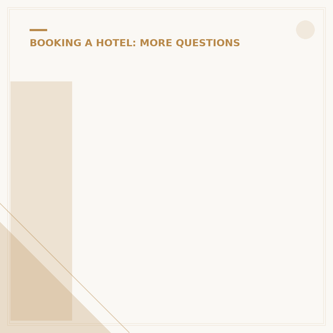 If I Book a Hotel, Can I Have a Guest?