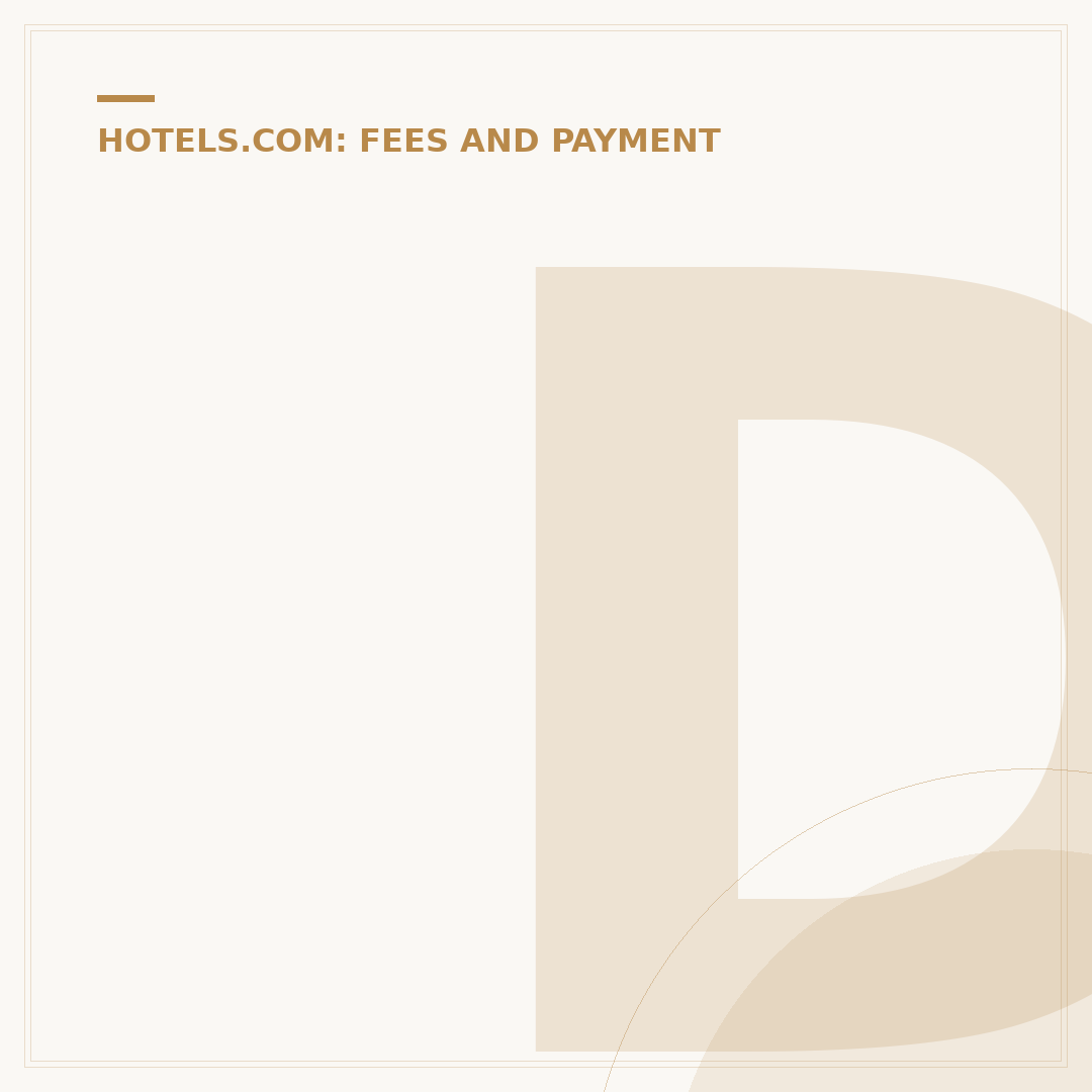 Does Hotels.com Charge a Fee? Unpacking All Costs