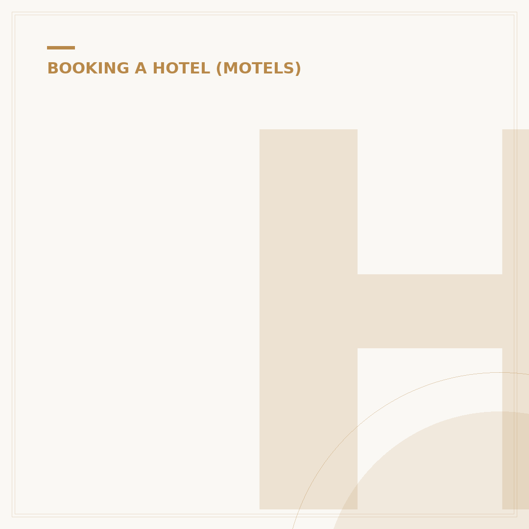 How to Book a Motel: Avoid Common Pitfalls