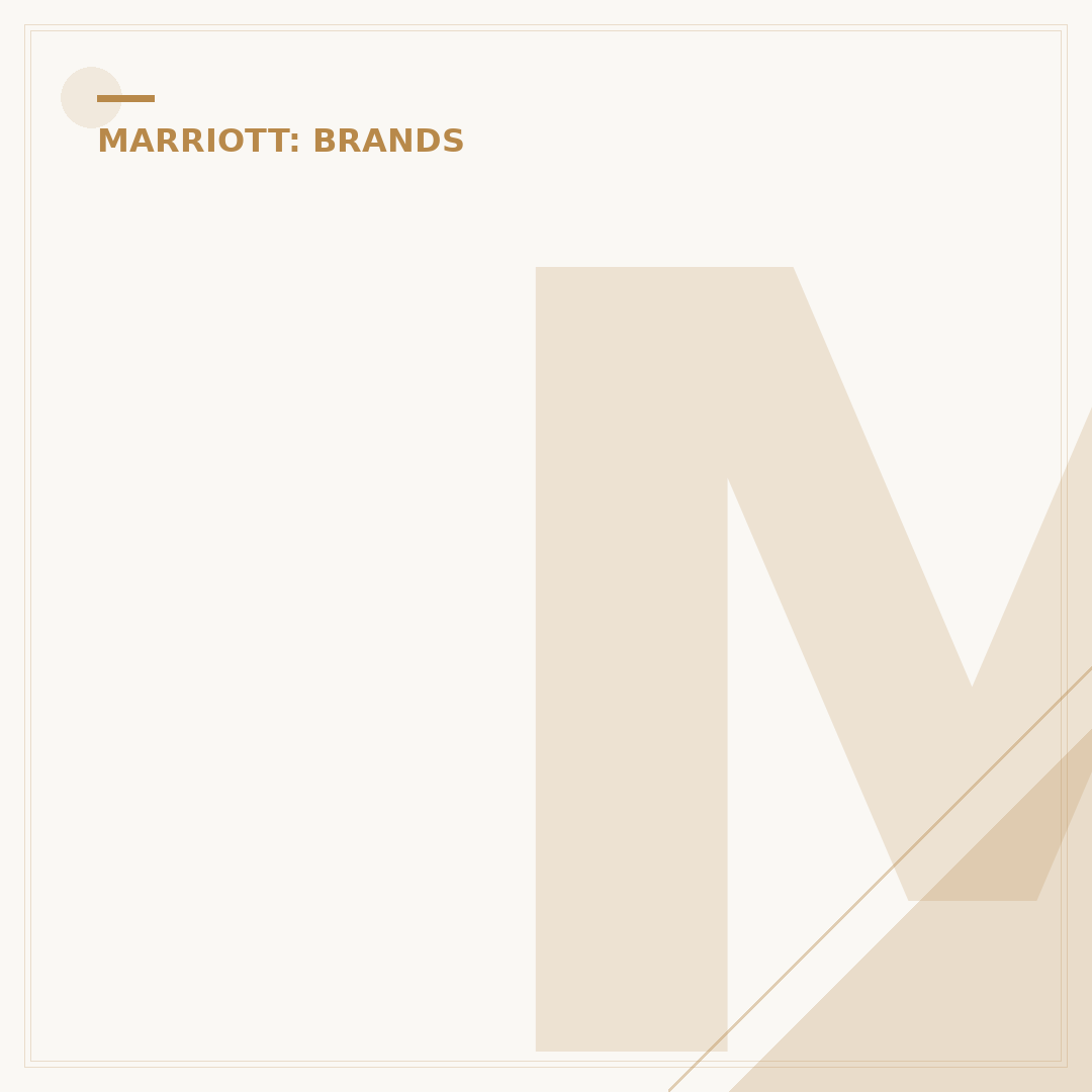 Marriott Hotel Brands: A Comprehensive Overview