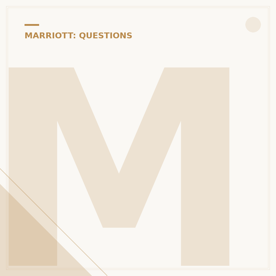 Marriott Hotel Hierarchy Explained