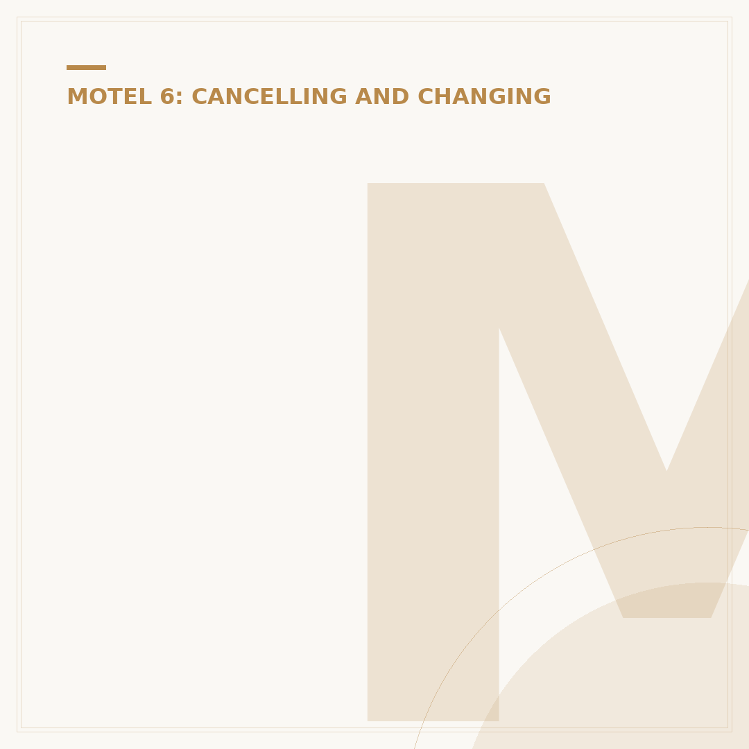 Motel 6 Cancellation Policy: What You Need to Know