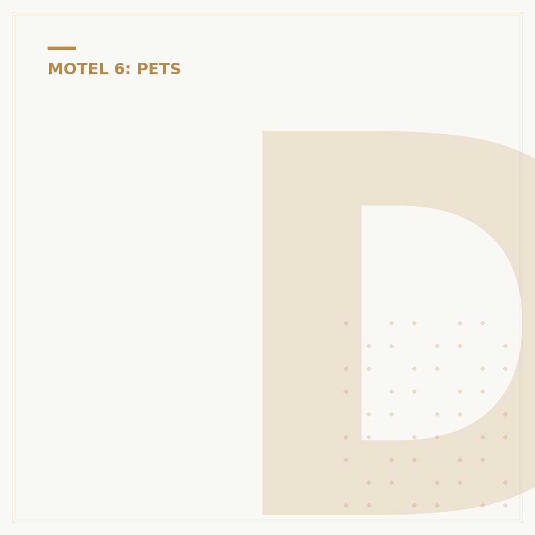 Does Motel 6 Charge for Pets? Understanding Pet Fees