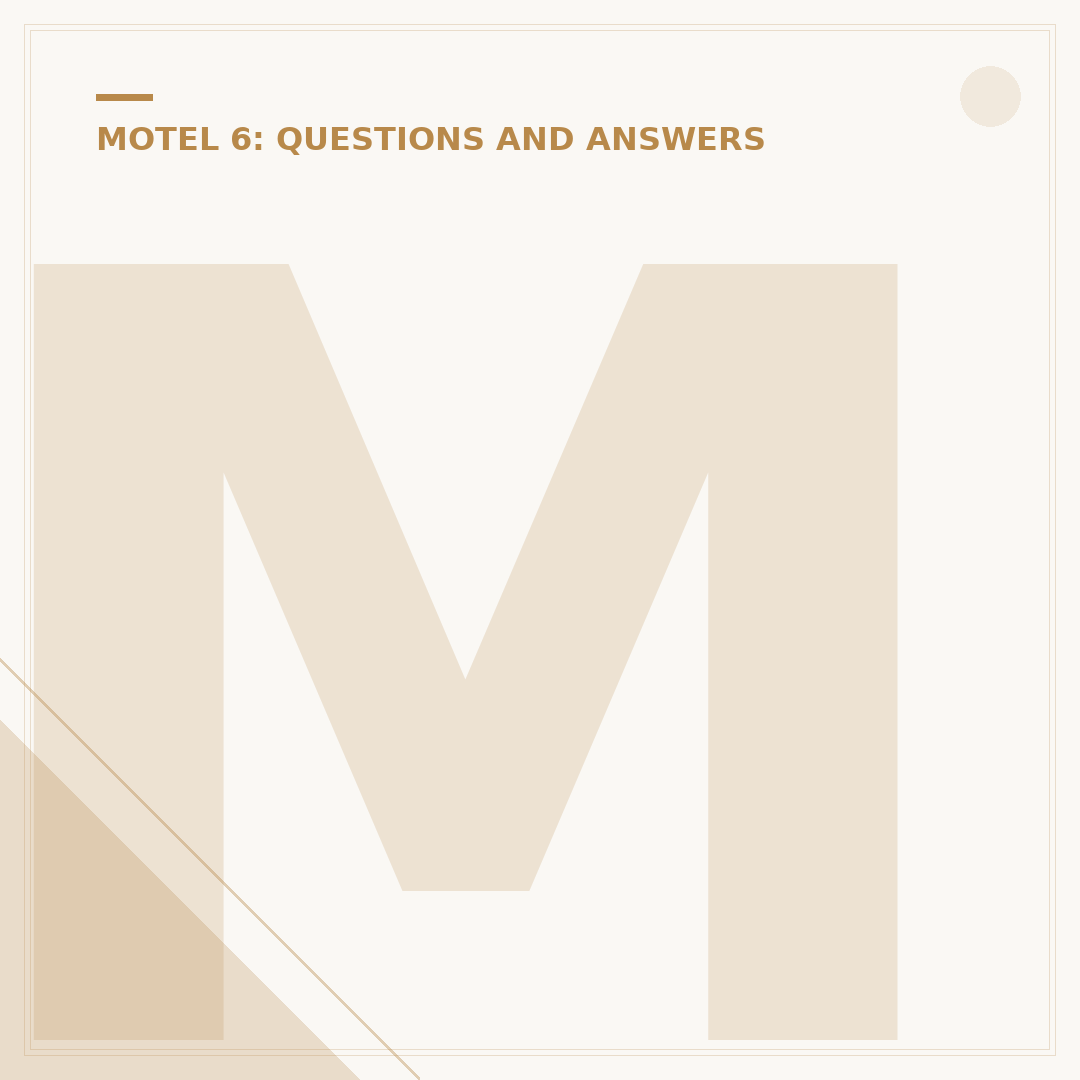 Motel 6 Rental Policy: Does It Rent By The Hour?