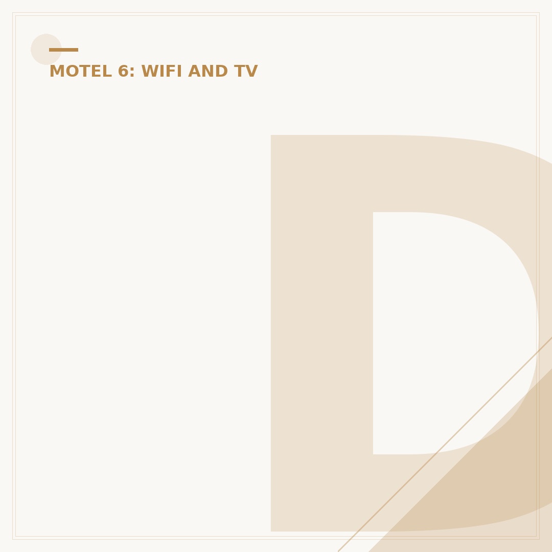 Does Motel 6 Have wifi?