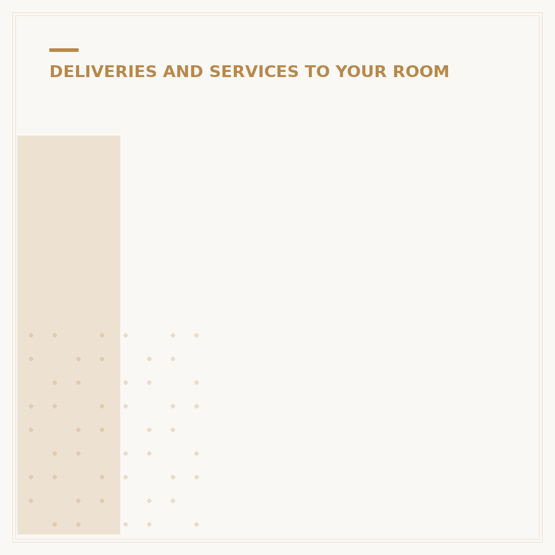 Is It Allowed to Order Food to Your Hotel Room?