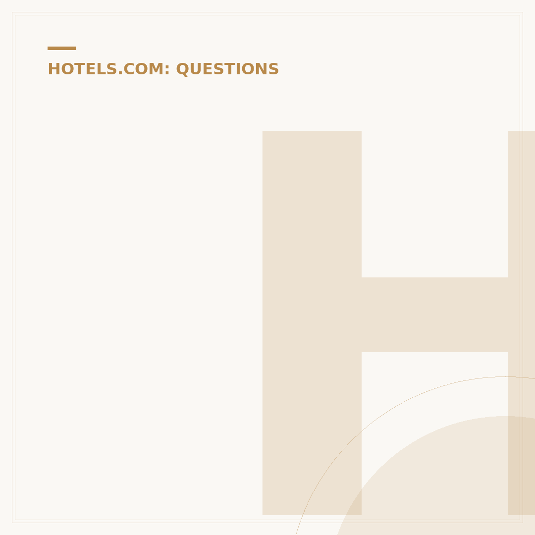 How to Reach Hotels.com: Support & Contact Options