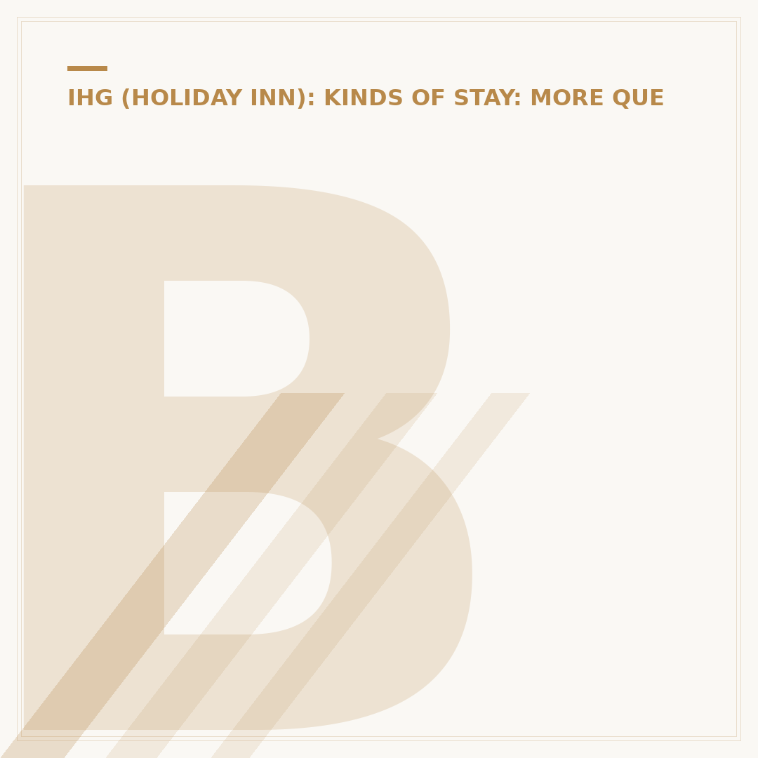 But I Did Stay at a Holiday Inn: Meaning and Experience