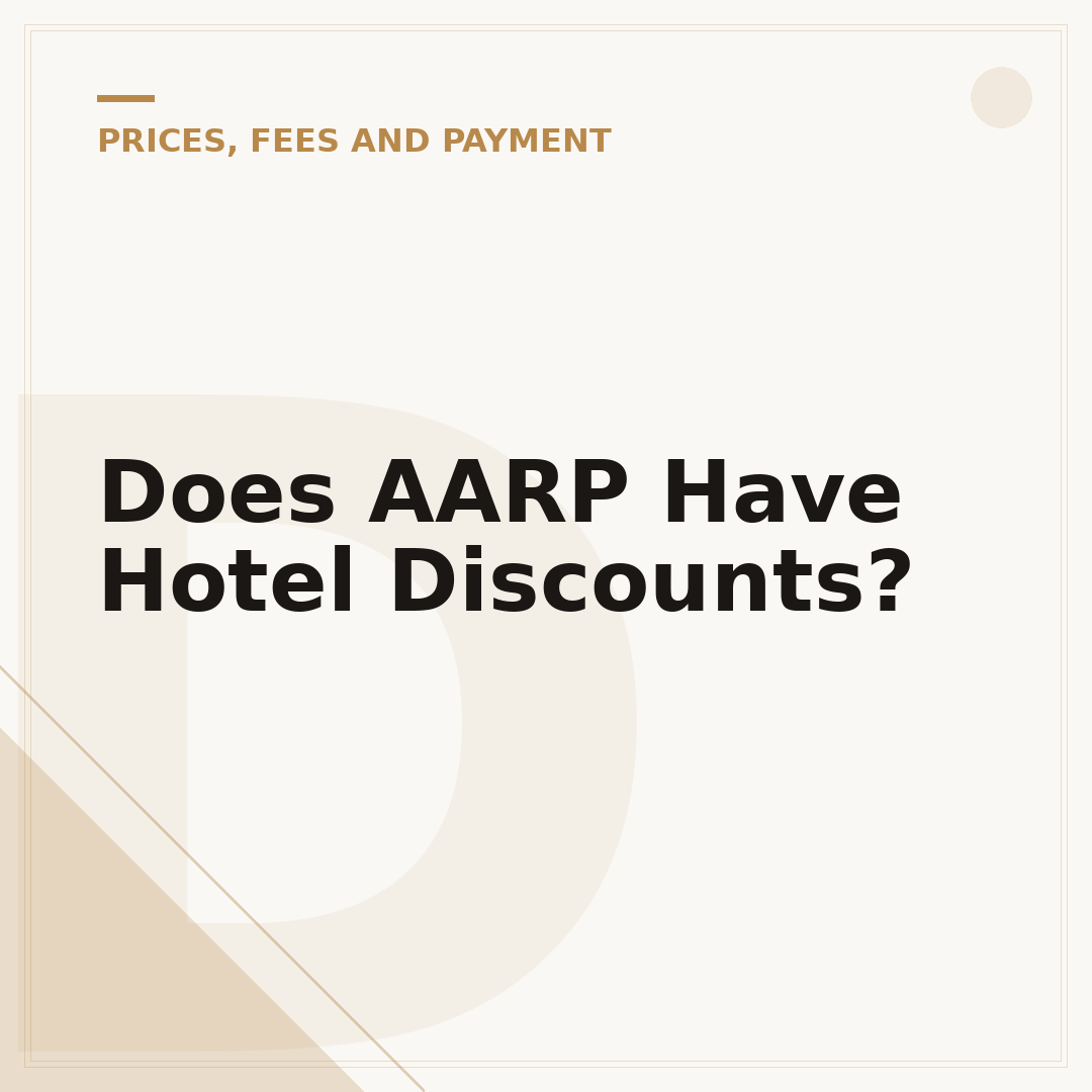Does AARP Have Hotel Discounts?