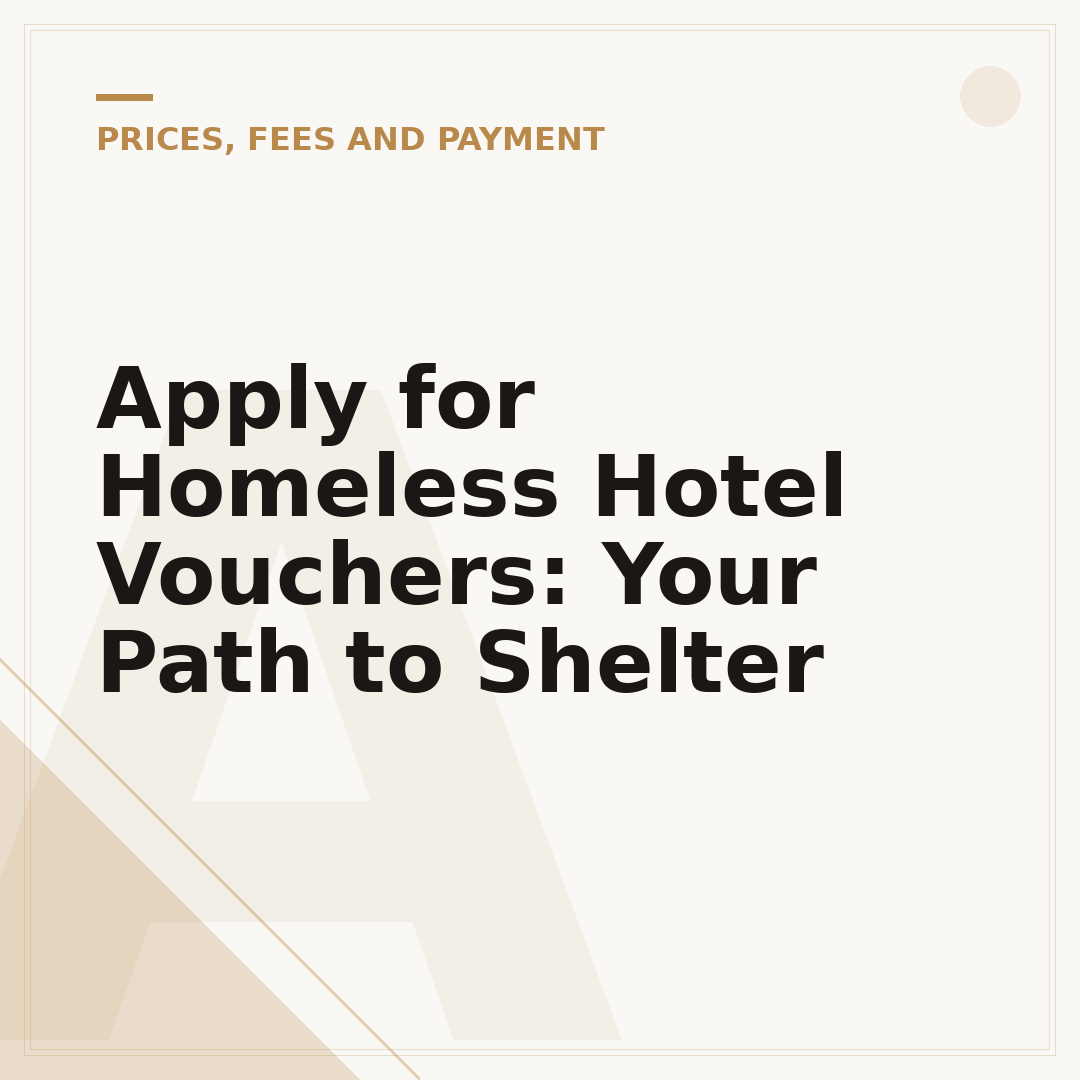 Apply for Homeless Hotel Vouchers: Your Path to Shelter