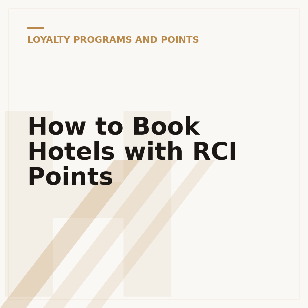 How to Book Hotels with RCI Points