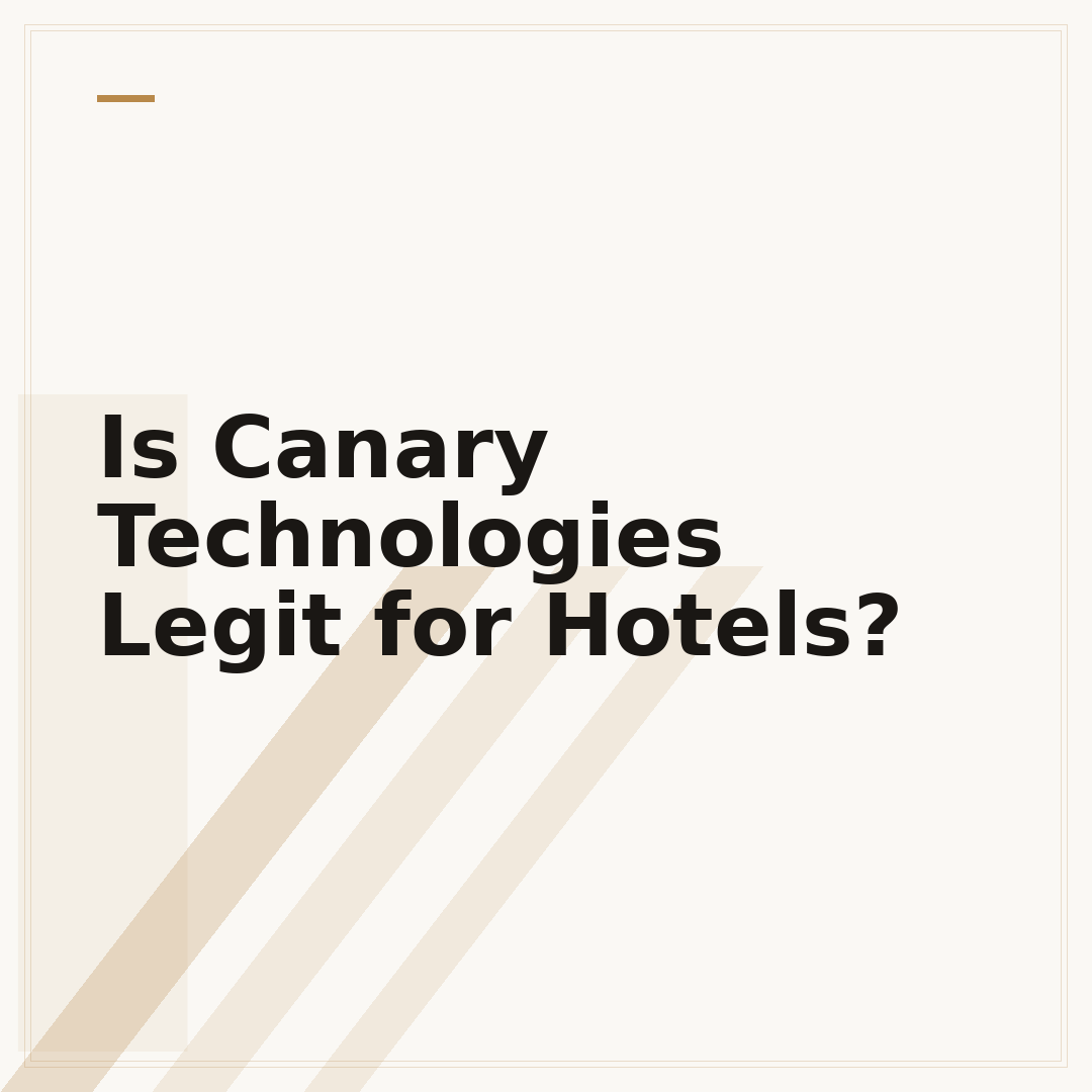 Is Canary Technologies Legit for Hotels?