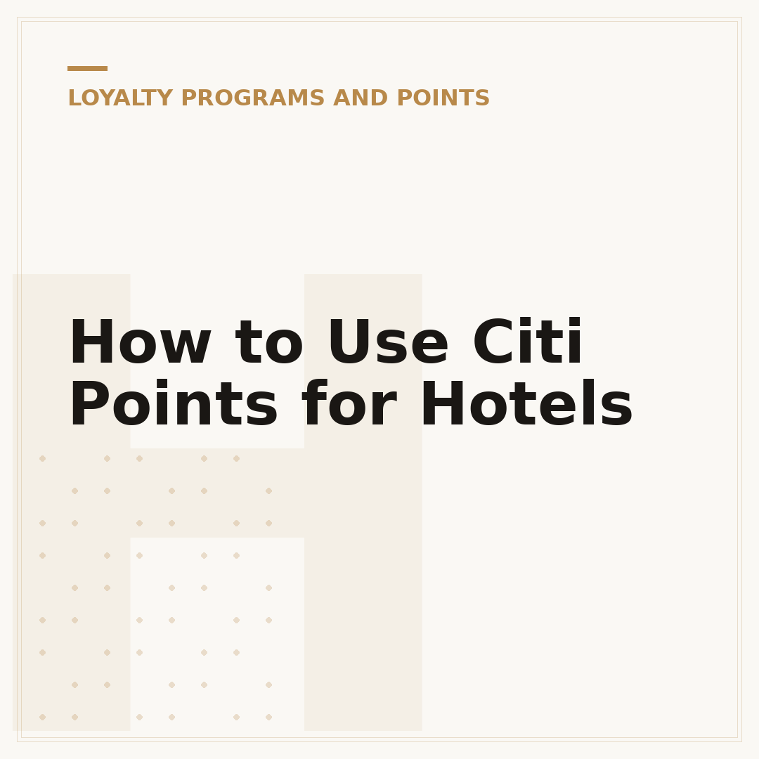 How to Use Citi Points for Hotels