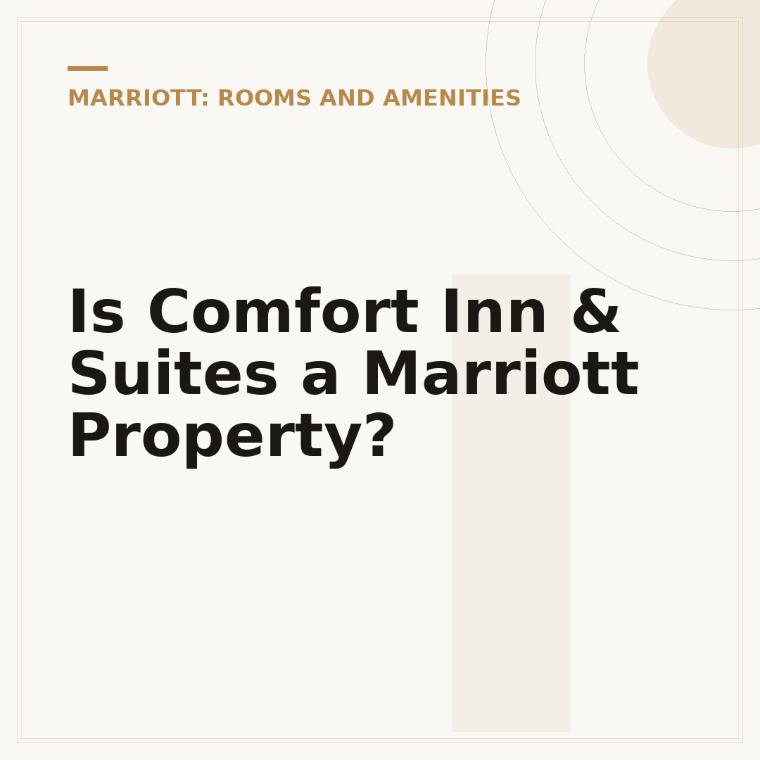 Is Comfort Inn & Suites a Marriott Property?