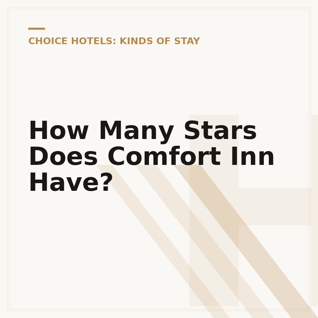 How Many Stars Does Comfort Inn Have?