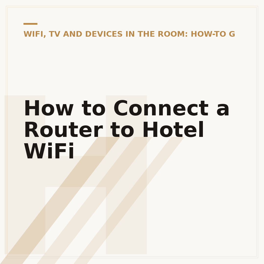 How to Connect a Router to Hotel WiFi