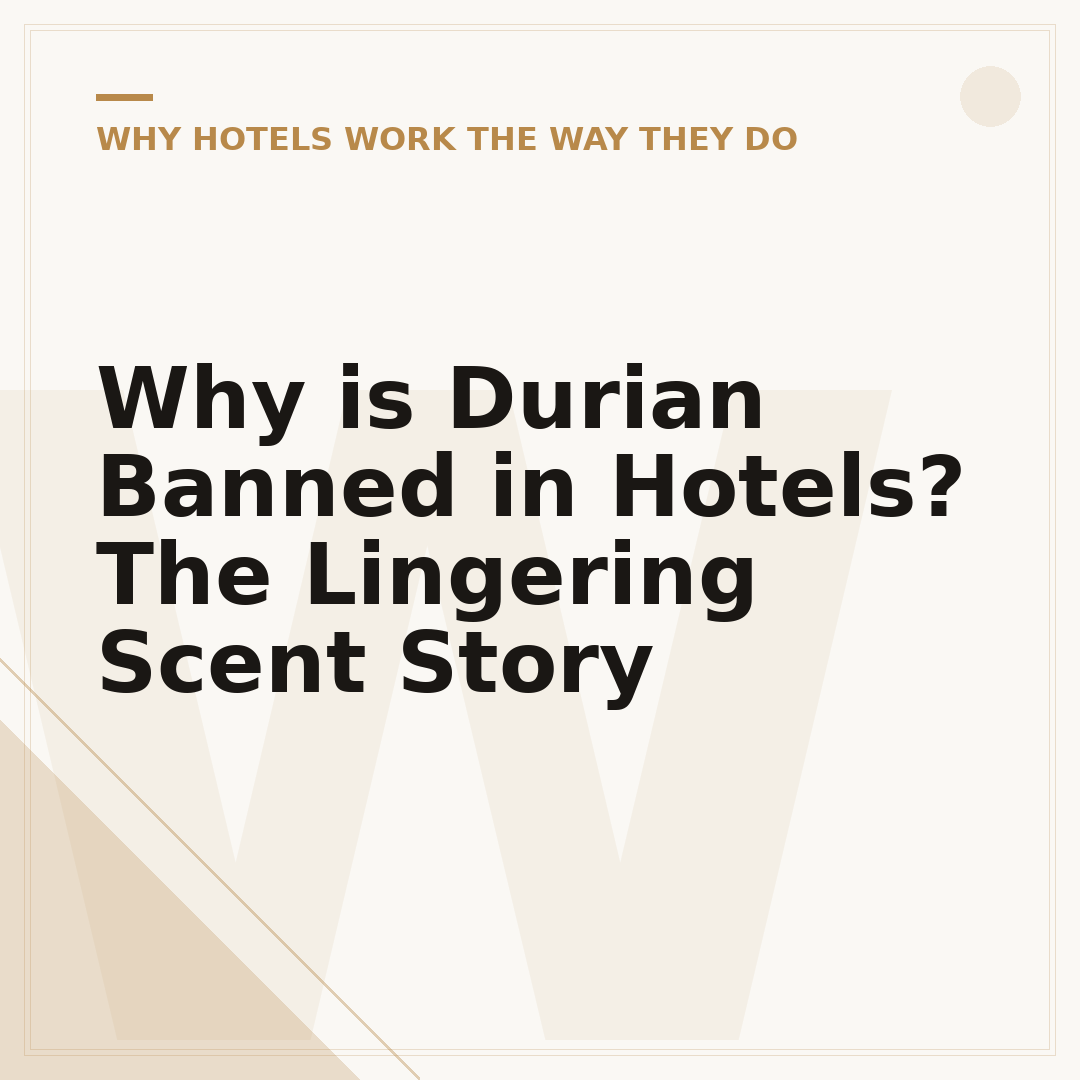 Why is Durian Banned in Hotels? The Lingering Scent Story