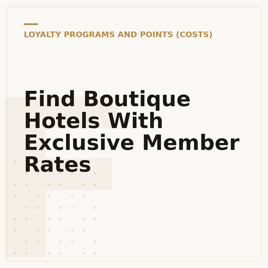 Find Boutique Hotels With Exclusive Member Rates