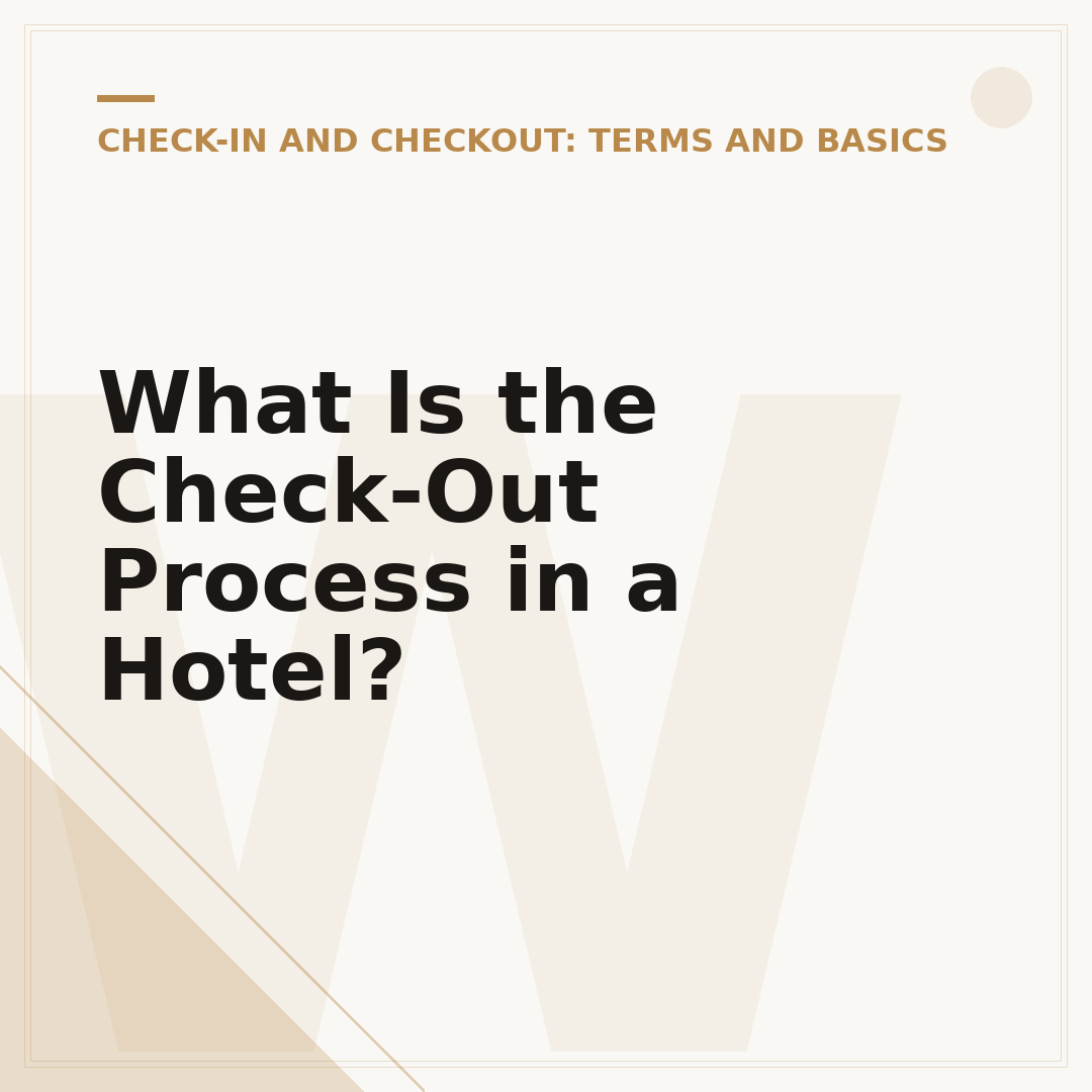 What Is the Check-Out Process in a Hotel?