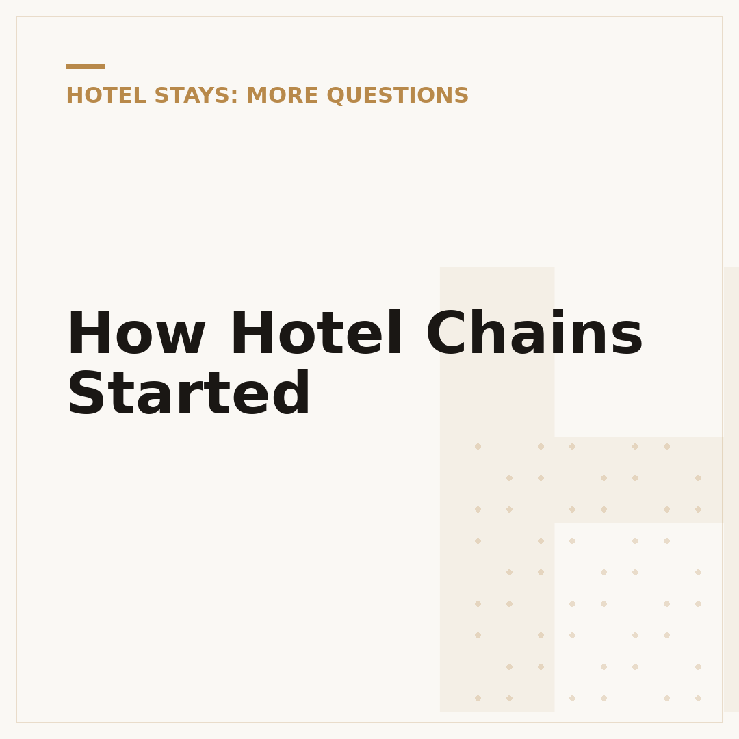 How Hotel Chains Started