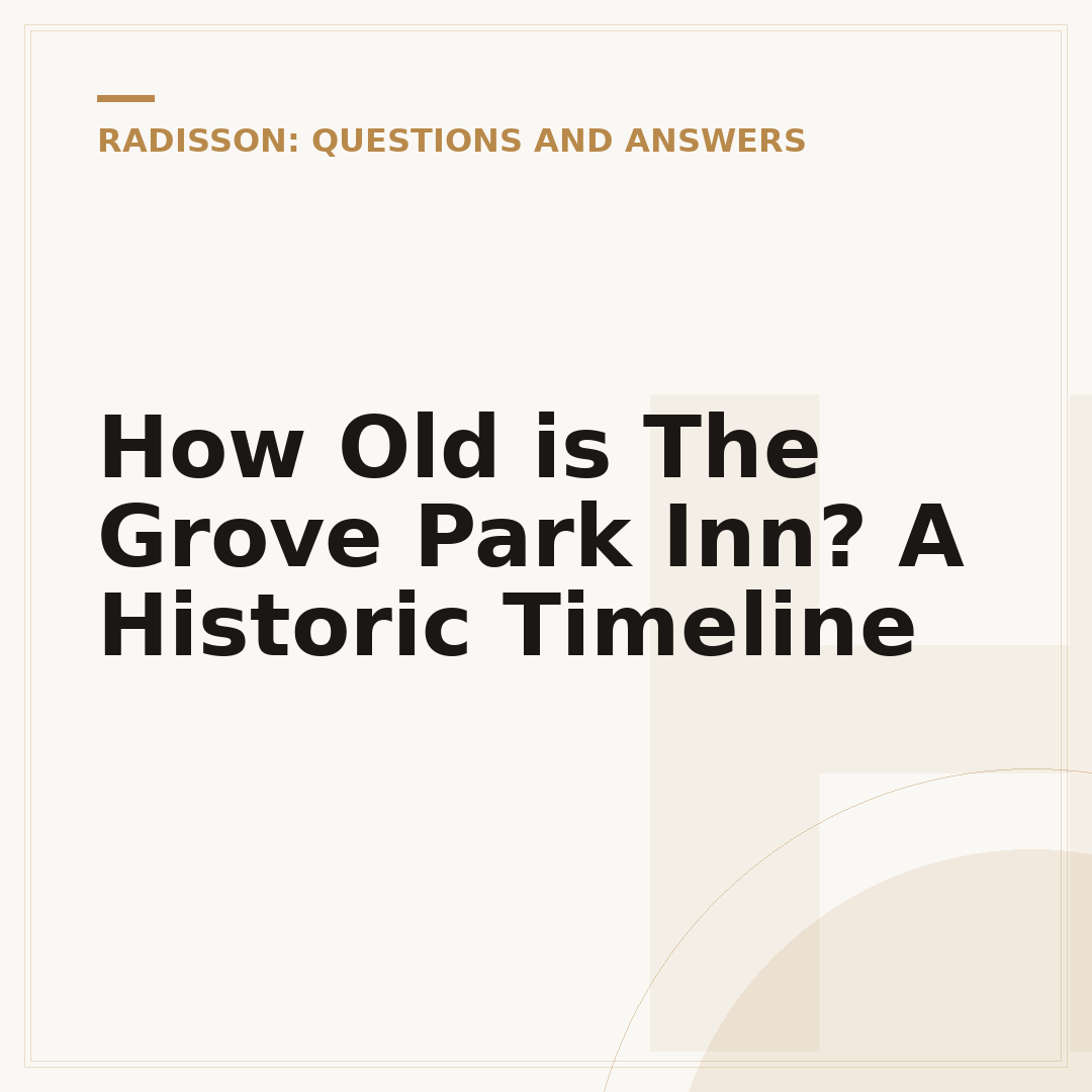 How Old is The Grove Park Inn? A Historic Timeline