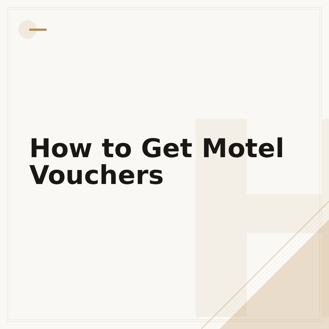 How to Get Motel Vouchers