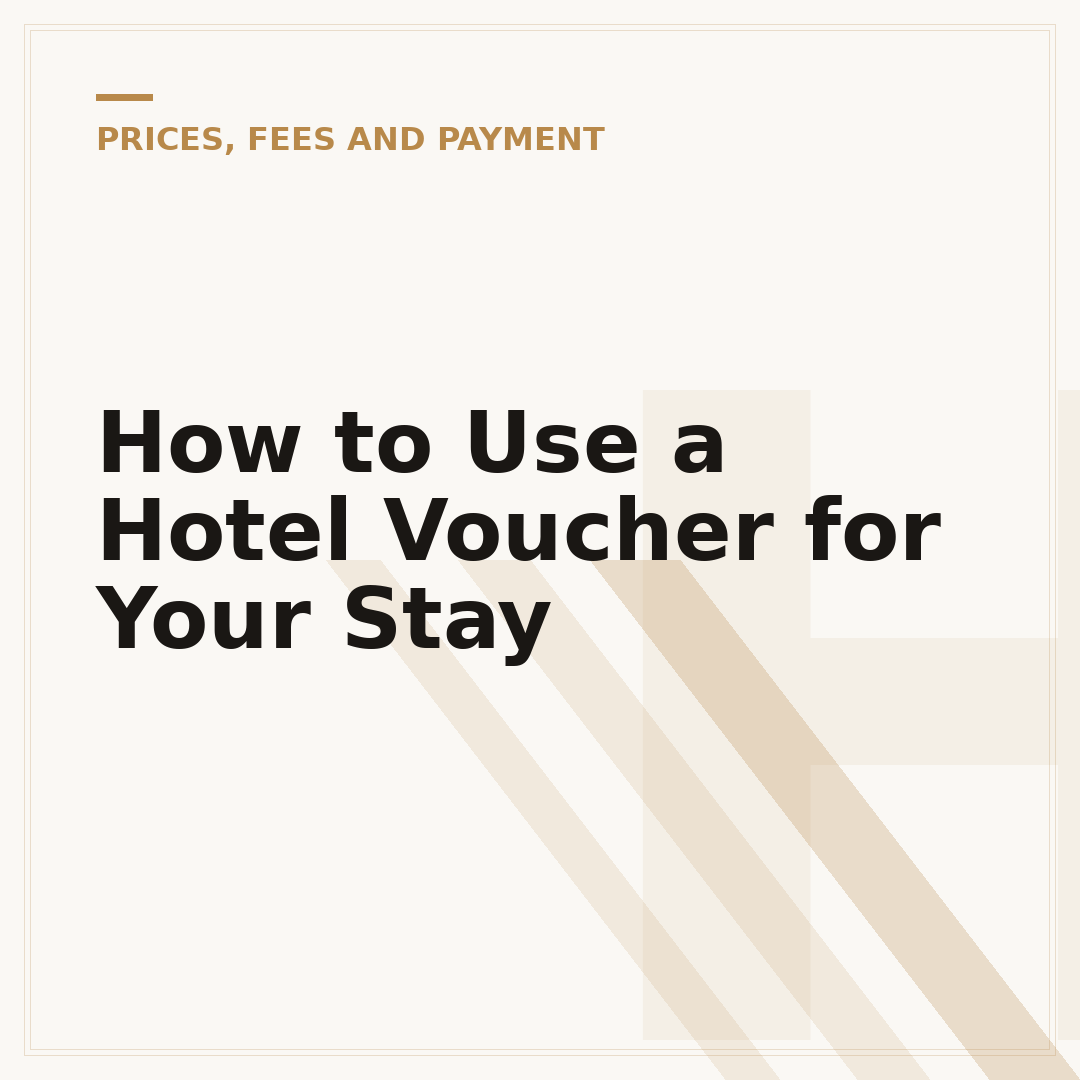 How to Use a Hotel Voucher for Your Stay