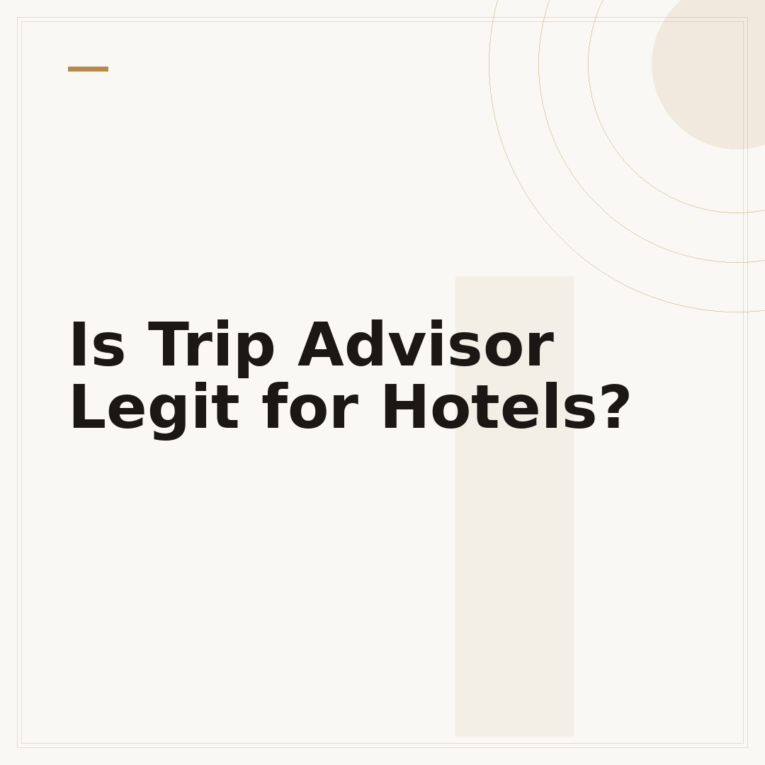 Is Trip Advisor Legit for Hotels?