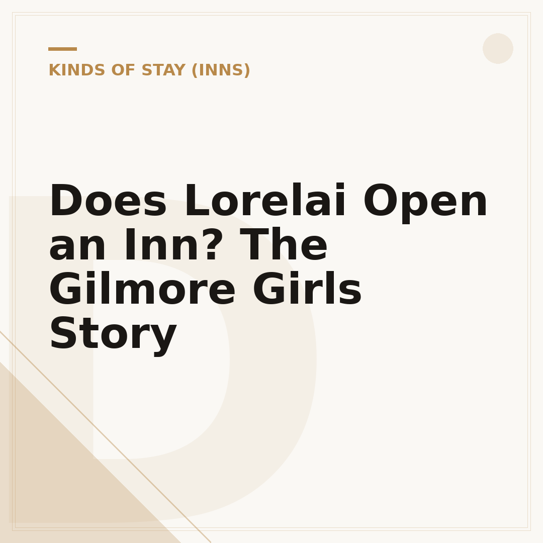 Does Lorelai Open an Inn? The Gilmore Girls Story