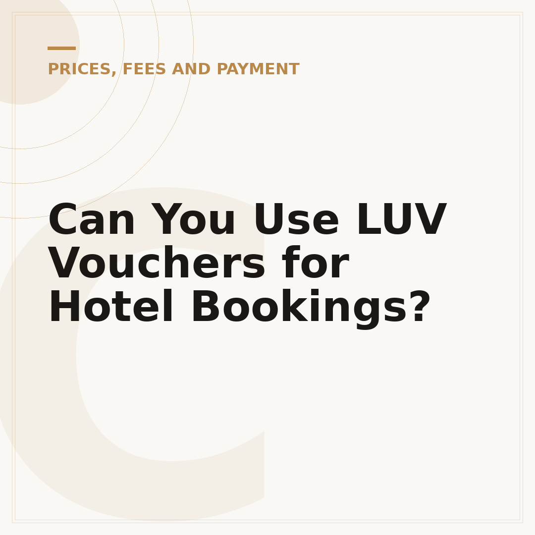 Can You Use LUV Vouchers for Hotel Bookings?