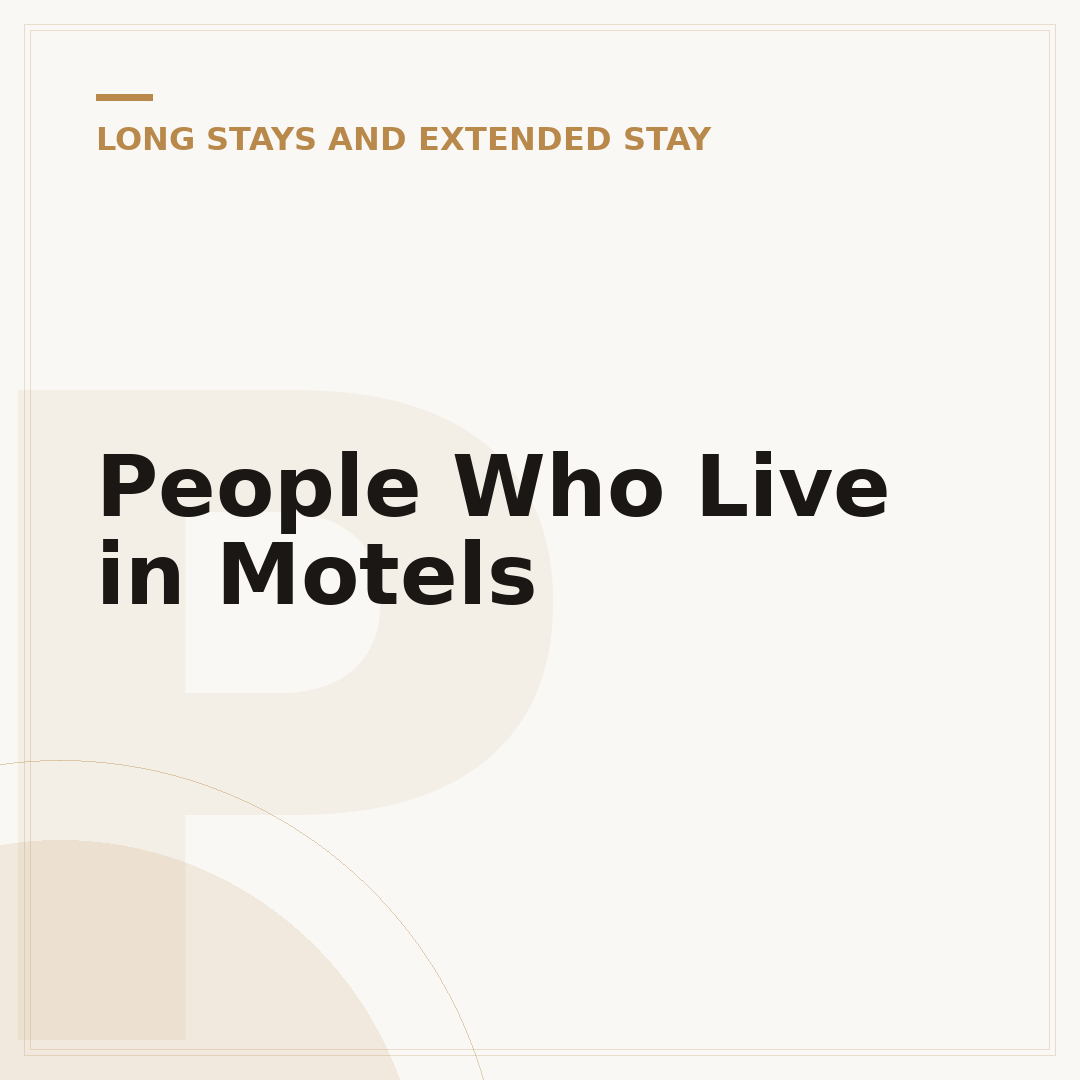 People Who Live in Motels