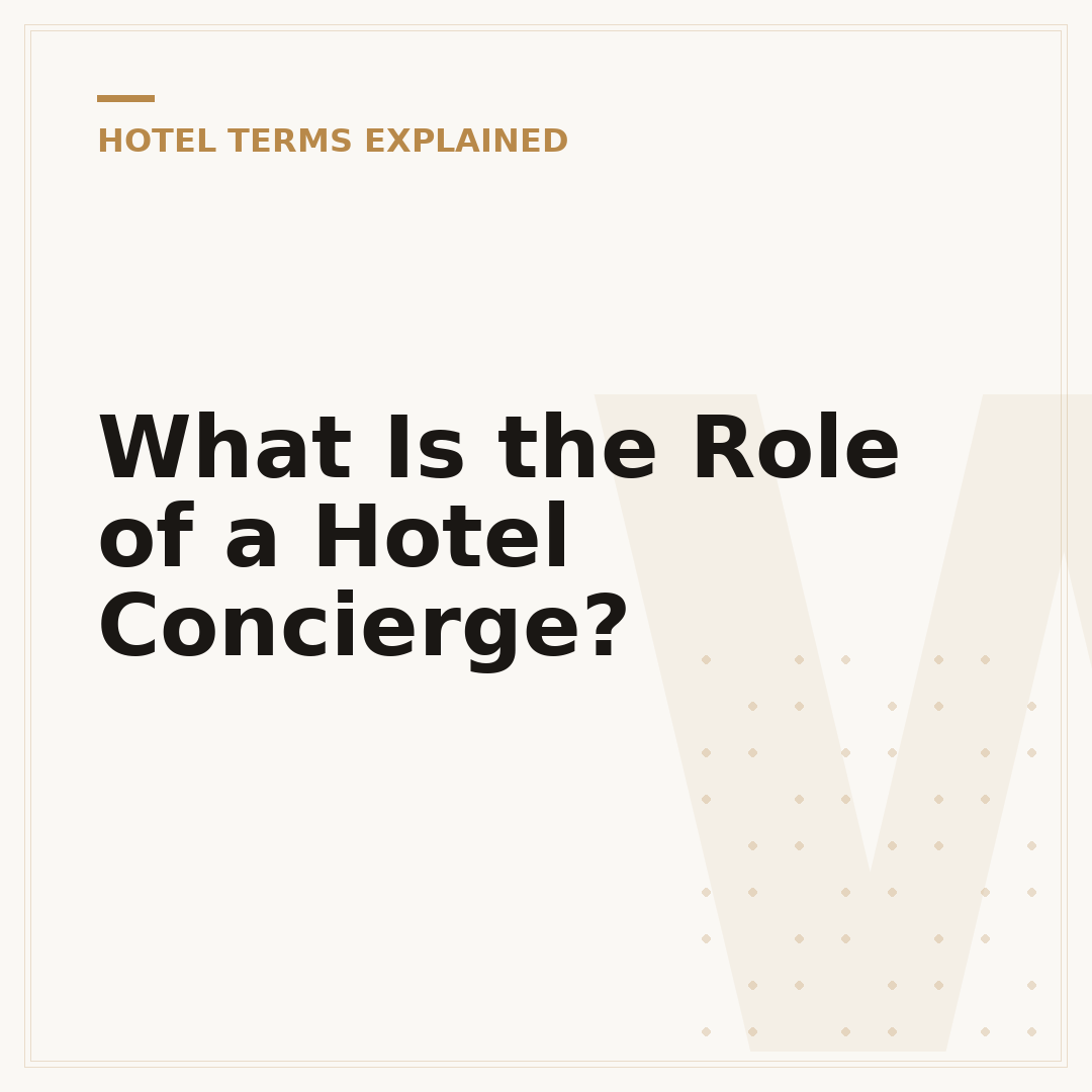 What Is the Role of a Hotel Concierge?
