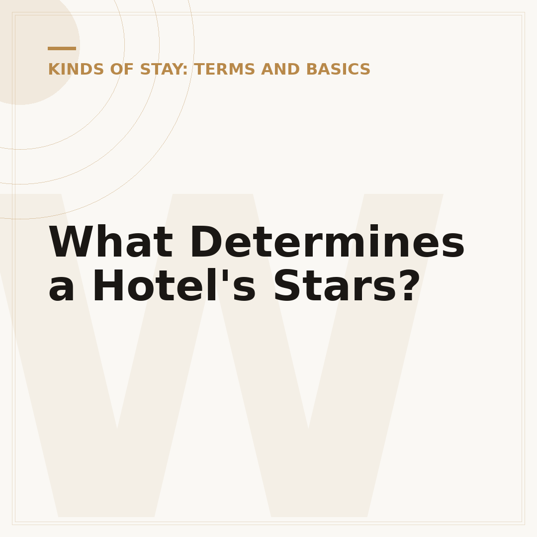 What Determines a Hotel's Stars?