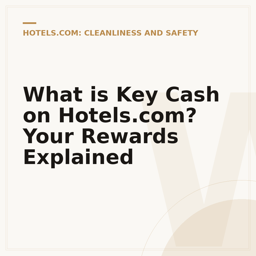 What is Key Cash on Hotels.com? Your Rewards Explained