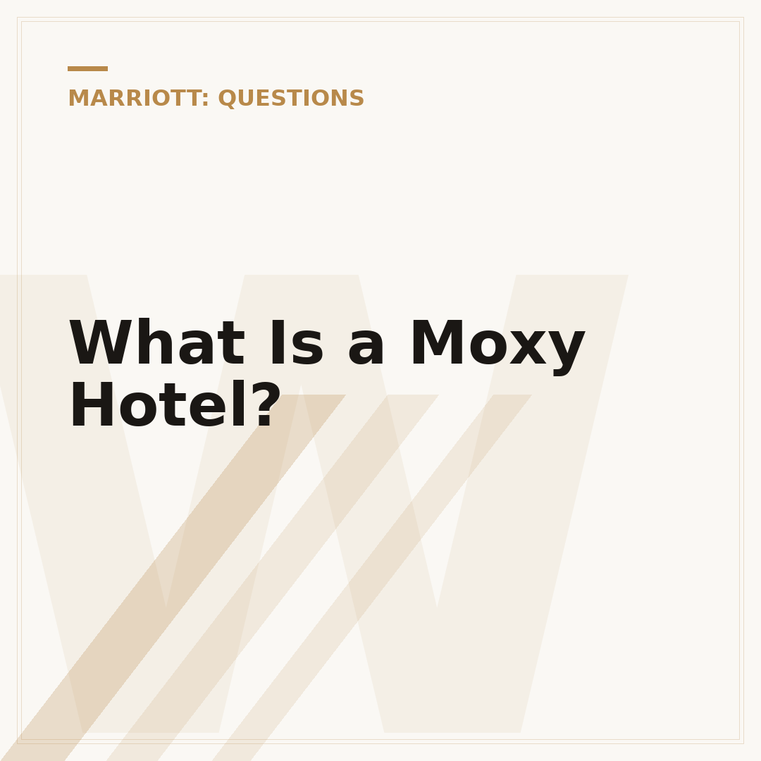What Is a Moxy Hotel?