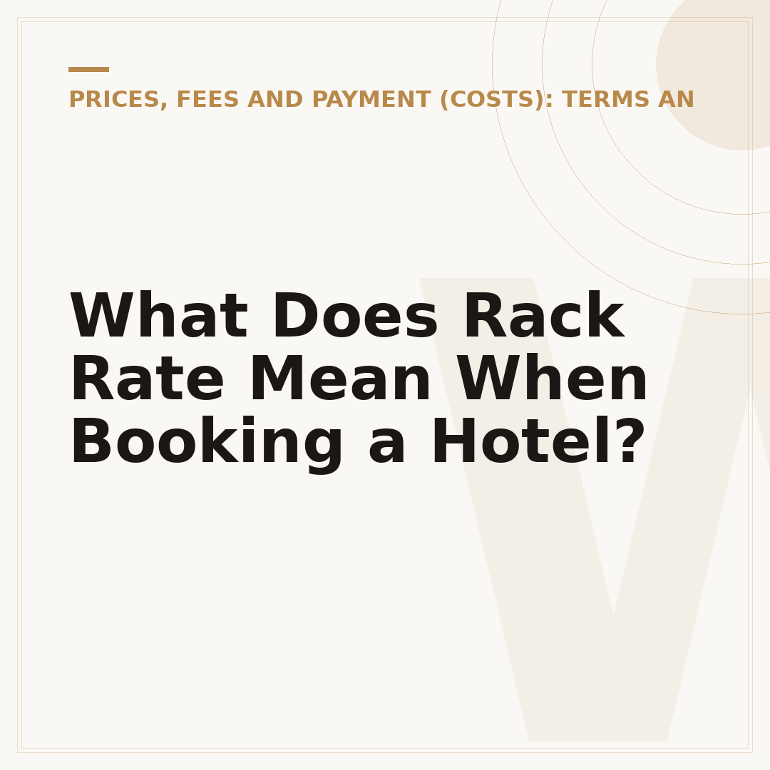 What Does Rack Rate Mean When Booking a Hotel?