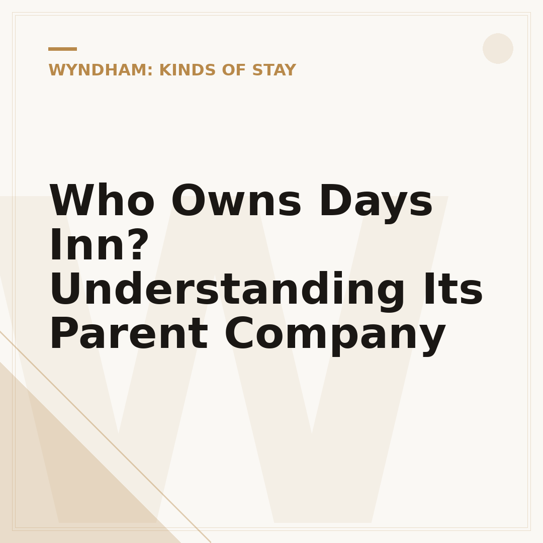 Who Owns Days Inn? Understanding Its Parent Company